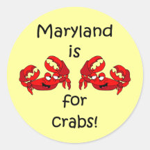 Maryland is for Crabs Stickers