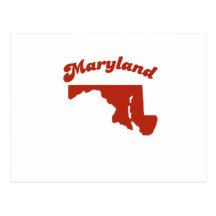 MARYLAND Red State Post Card