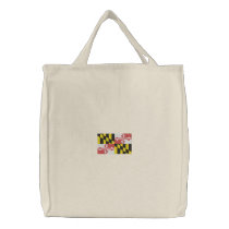 Maryland State Flag embroidered bags