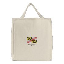 Maryland State Flag embroidered bags