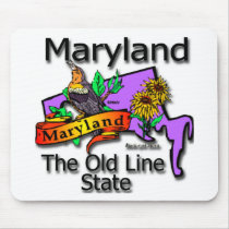 Maryland The Old State Line Bird Mousepad