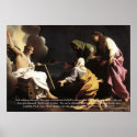Marys,Jesus Tomb, He is Risen Bible Verse Artwork posters
