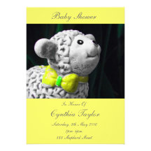 Mary's Lamb Baby Shower Invitation
