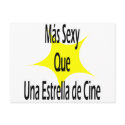 Mas Sexy Que Una Extralla De Cine postcards