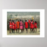 MASAI WARRIORS IN KENYA AFRICA posters