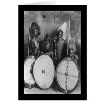 Masai Warriors Kenya, Africa 1920 Greeting Card
