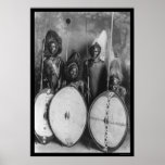 Masai Warriors Kenya, Africa 1920 posters