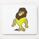 Mascot - Lion Yellow mousepads