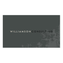 MASCULINE BUSINESS CARD :: plain modern grunge 3