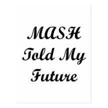 MASH Told My Future as a kid Postcard