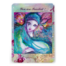 MASK IN BLUE Elegant Venetian Masquerade Party Personalized Invites