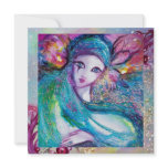 MASK IN BLUE Elegant ,Whimsical  Wedding Party invitations