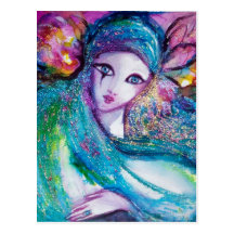 MASK IN BLUE POST CARDS