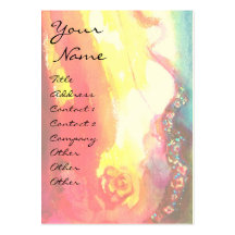 MASK IN BLUE  Venetian Masquerade ,Red golden Rose Business Card
