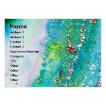 MASK IN BLUE / Venetian Masquerade ,Teal Business Card