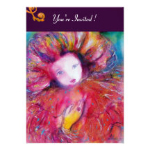 MASK IN RED / MARDI GRAS MASQUERADE PARTY INVITES