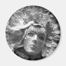 Masked Angel Fridge Magnet