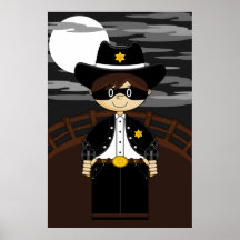 Masked Cowboy Poster