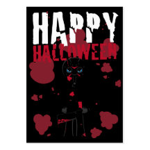 Masked Killer Halloween Bookmark Business Cards
