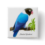 Masked Lovebird Pin buttons