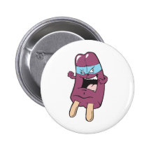 masked super villian hero grape ice pop pinback buttons