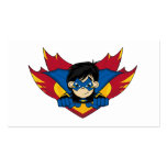 Masked Superhero Girl Bookmark Business Card
