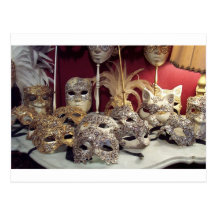 masks postcard