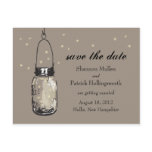 Mason Jar and Fireflies Wedding Invitations