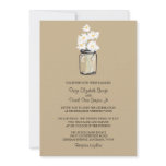 Mason Jar  and White Daisies Wedding Personalized Invites