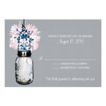 Mason Jar & Wildflowers RSVP Card