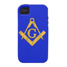 Mason - Masonic Blue Case-Mate iPhone 4 Cases