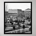 Masonic Hall on Decatur Street in Atlanta, GA 1864 posters