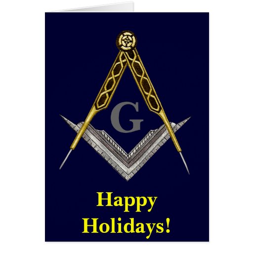 Masonic Holiday Card | Zazzle