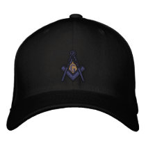 Masonic Lodge Fitted EMBRODERED hat