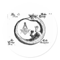 masonic memorabilia round stickers