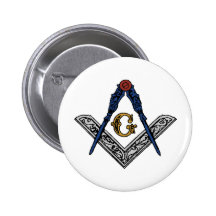 Masonic Square and Compass Buttons