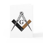 Masonic Square and Compass Greeting Card