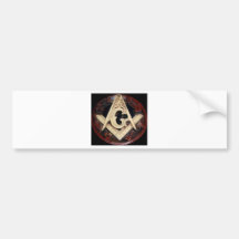 Masonic Square and Compass working tools Bumper Stickers