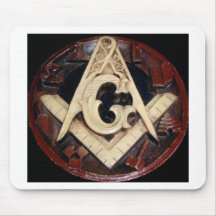 Masonic Square and Compass working tools Mouse Pads