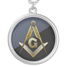 Masonic Square and Compasses Necklace