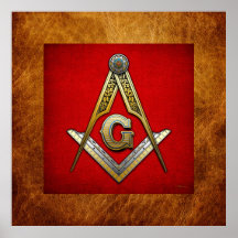 Masonic Square and Compasses Posters