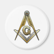 Masonic Square and Compasses Refrigerator Magnets