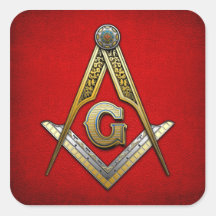 Masonic Square and Compasses Stickers