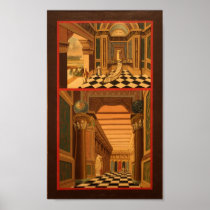 Masonic Tracing Board - Fellow Craft 2 Print