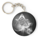 Masonic X-Ray Alien Skull keychains