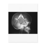 Masonic X-Ray Alien Skull postcards