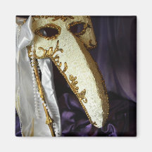 Masque of the Bird Fridge Magnet