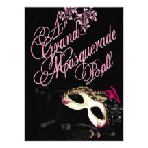 Masquerade Ball Birthday Invitation