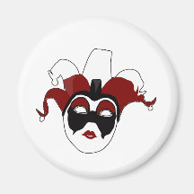 Masquerade Mask Fridge Magnet