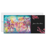 MASQUERADE PARTY,Mardi Gras Masks,Dance,Music rack cards